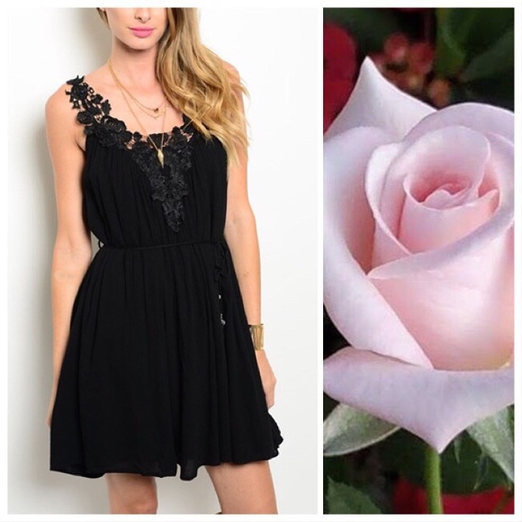 Dresses & Skirts - *LAST ONE* Little Black Boho Mini Dress